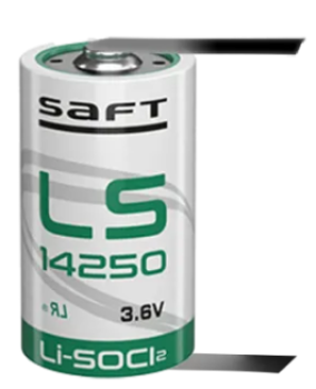 10 Stück Saft LS14250 CNR 1/2AA Lithium-Thionylchlorid Batterie 3,6V 1200mAh (U-Lötfahnen)